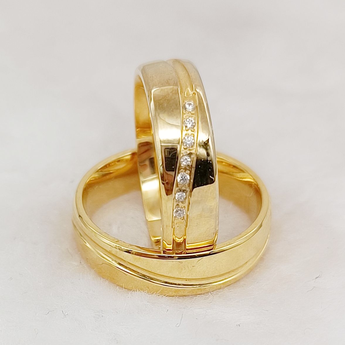 Titanium Steel Ring - Batı parlak severlerin çiftler alyanslar erkekler