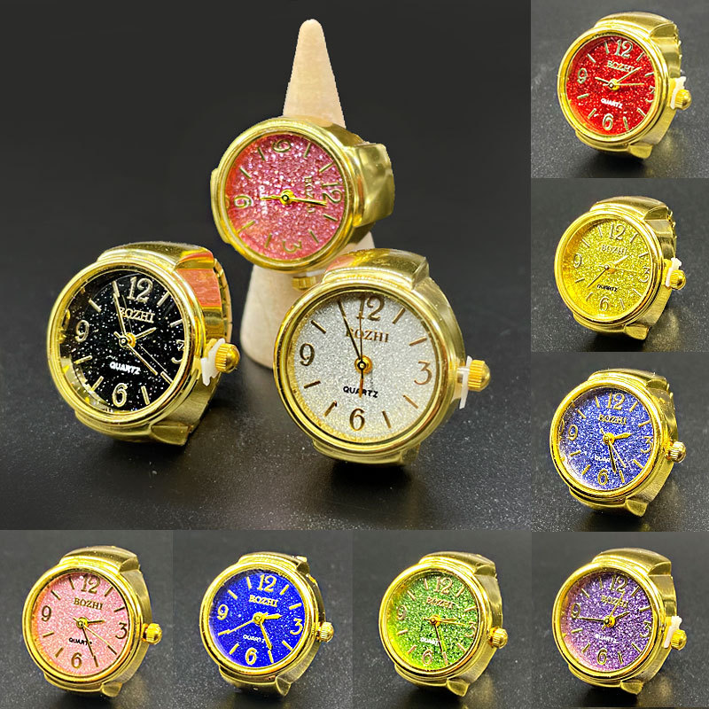 Vintage Jewelry Watches Women - Öpücük takı altın kaplama parlak endeksi