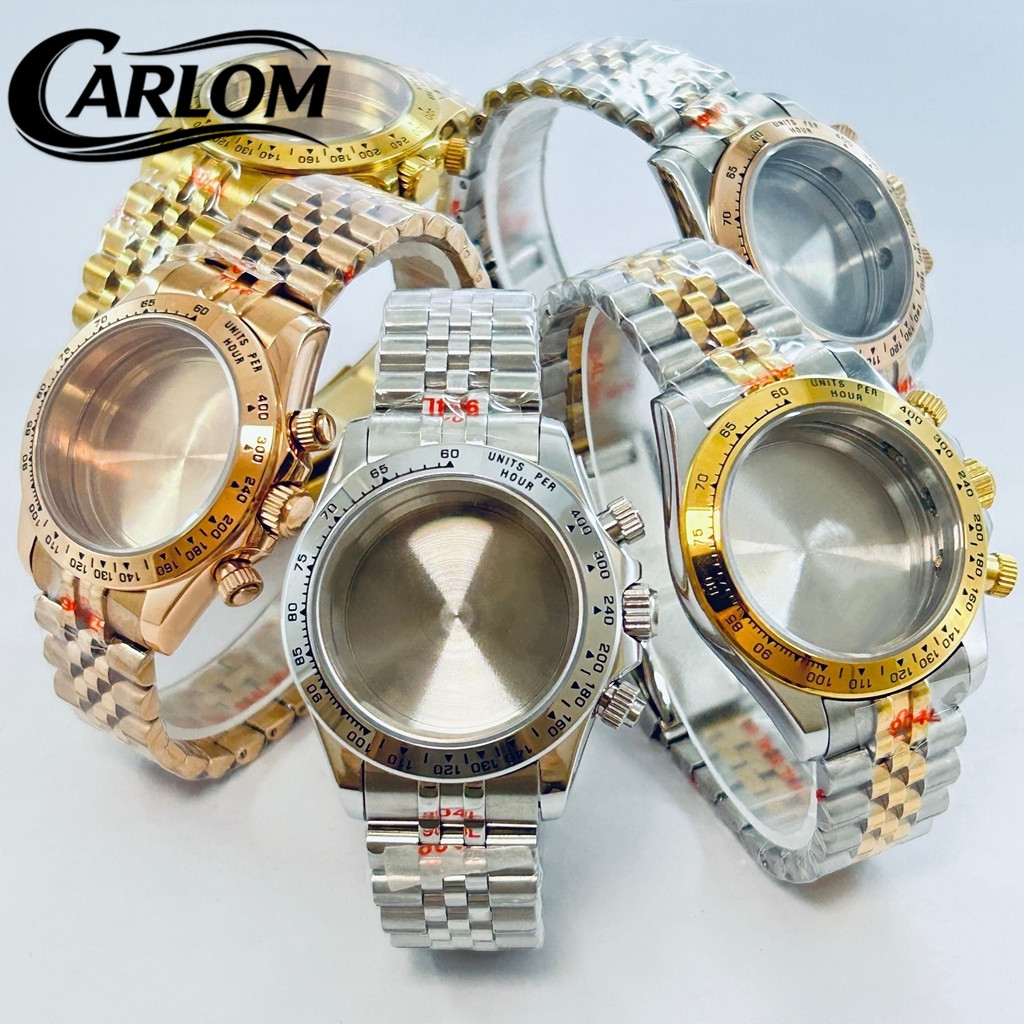 Jewelry Watches Silver - 39mm Saat Kasası Gümüş Gül Altın