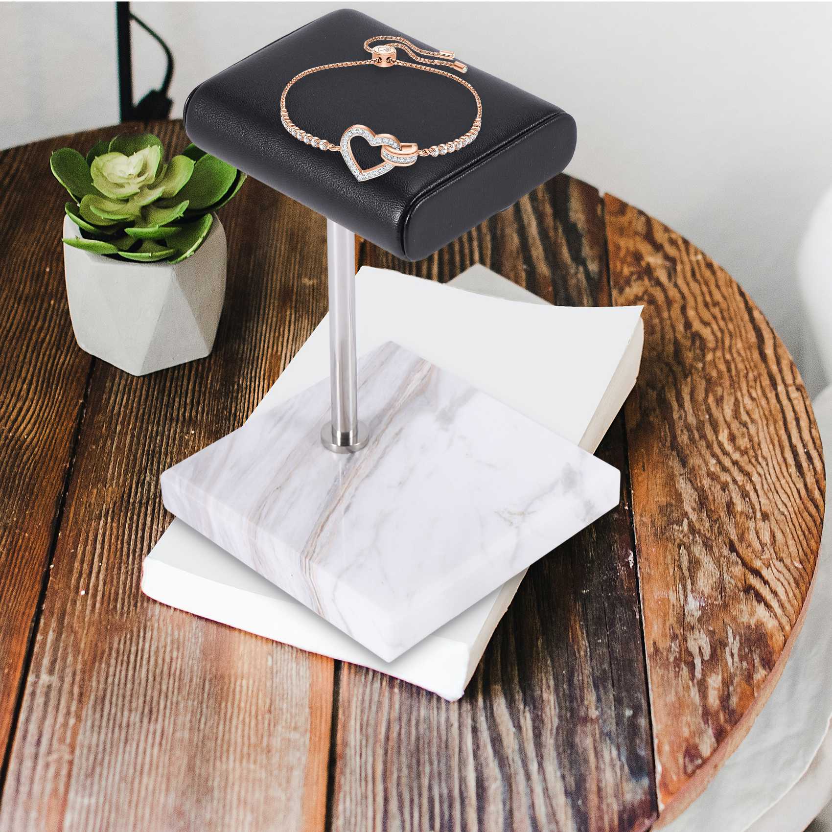 Jewelry Bracelet Watches - ABQR Beyaz Mermer Saat Bileklik Sergi
