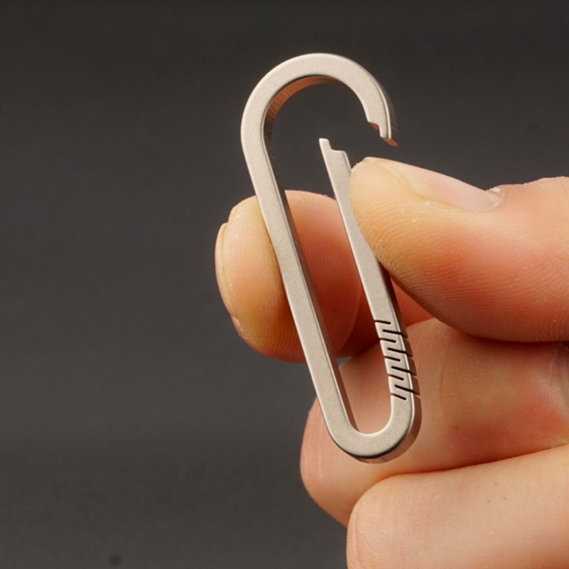 Titanium Steel Ring - Yeni 1 adet titanyum alaşımlı anahtarlık