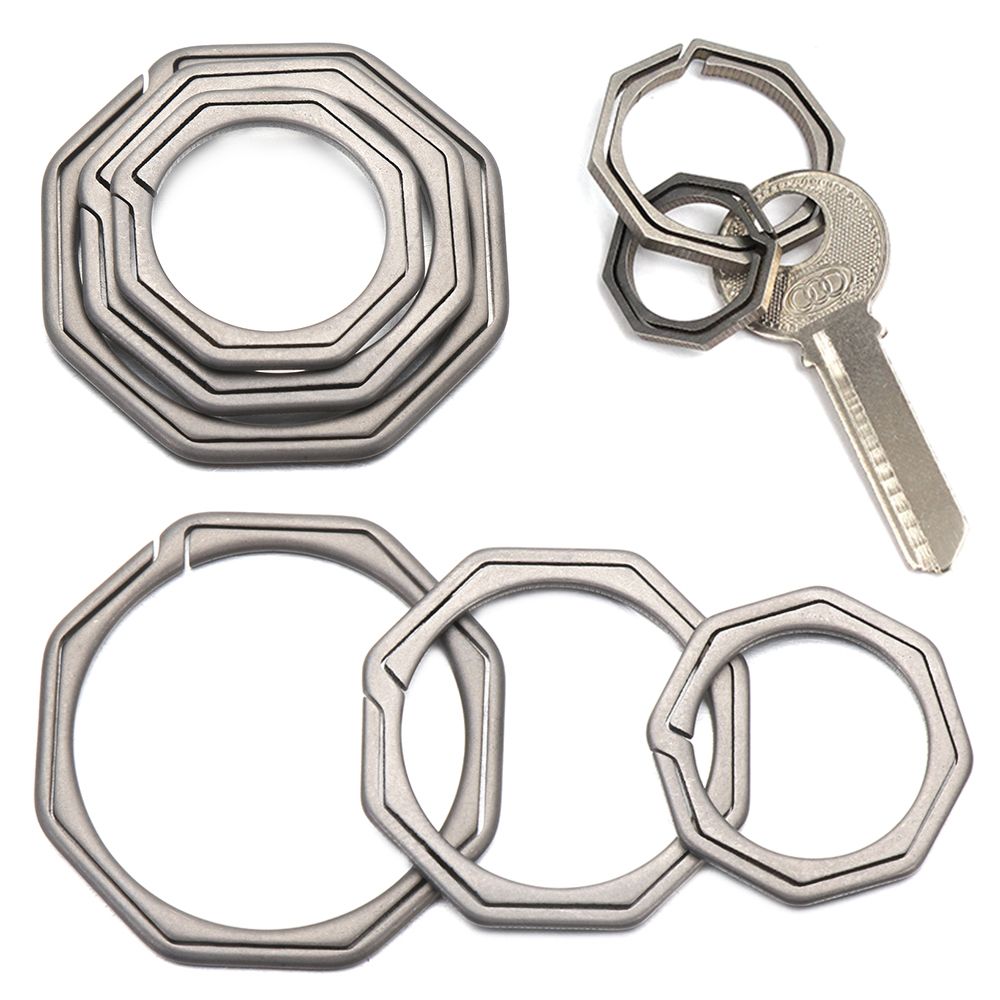 Titanium Steel Ring - Açık süper hafif titanyum alaşım anahtarlıklar