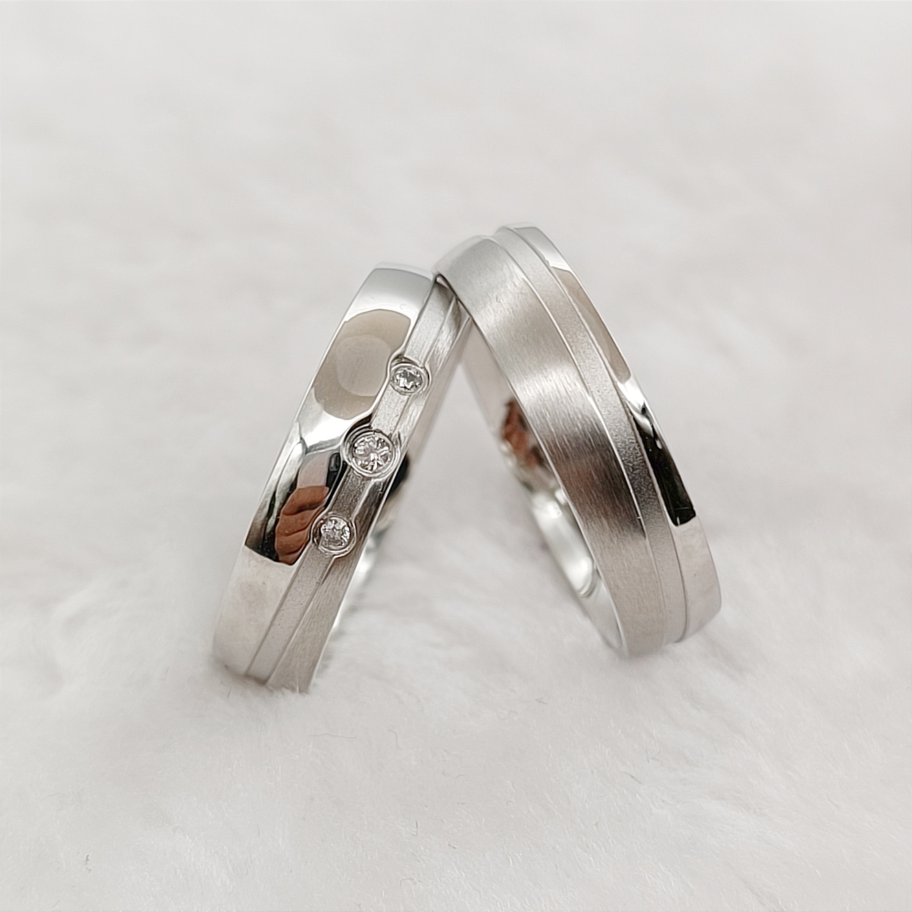 Titanium Steel Ring - Yıldönümü, Nişan ve Romantik Törenler için