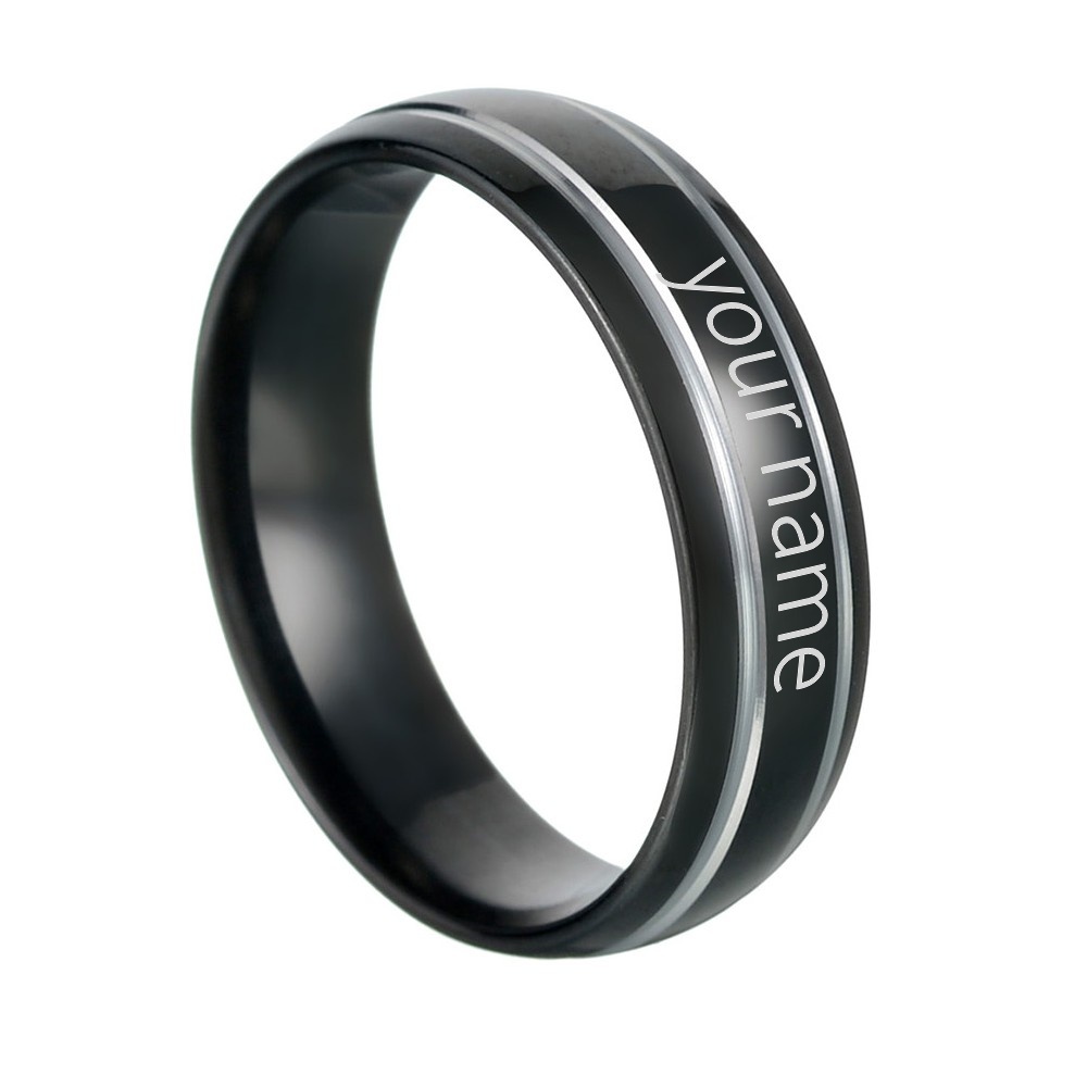 Özel Gravür İsim Logolu Erkek  - Titanium Steel Ring incelemesi ve fiyatı