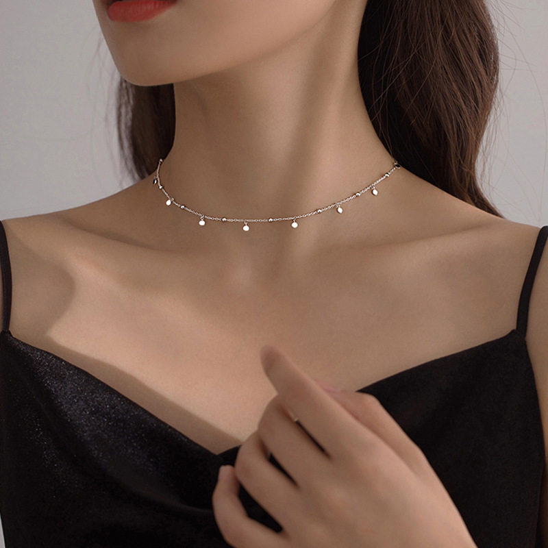 925 Ayar Gümüş Narin Takı Yuva - Crystal Choker Necklace incelemesi ve fiyatı