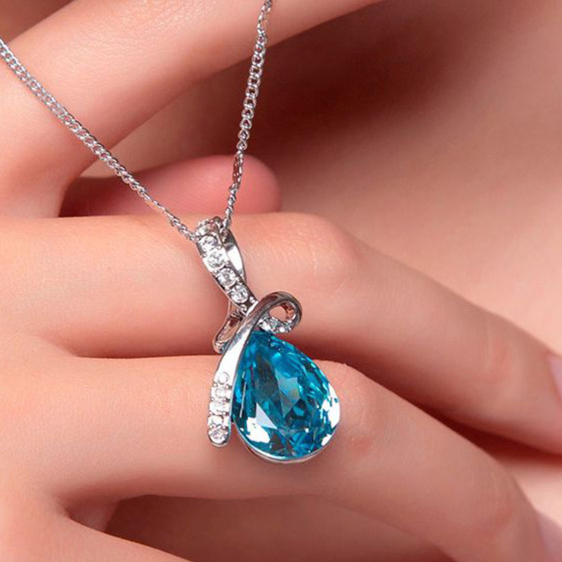 Armut Kesim Doğal Mavi Topaz 9 - Crystal Choker Necklace incelemesi ve fiyatı