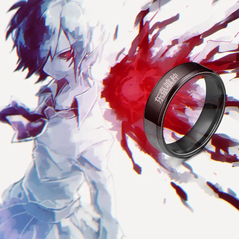 Anime Tokyo Ghoul Kinmu Kenyan - Titanium Steel Ring incelemesi ve fiyatı