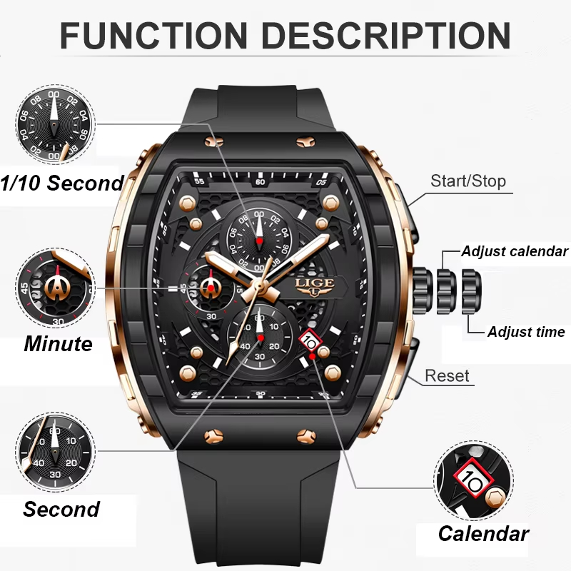 LIGE Üst Düzey Marka Lüks Erke - Jewelry Inspired Watches incelemesi ve fiyatı