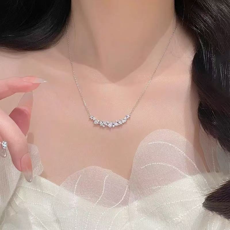 2.8CT Toplam Moissanite Kolye  - Crystal Choker Necklace incelemesi ve fiyatı