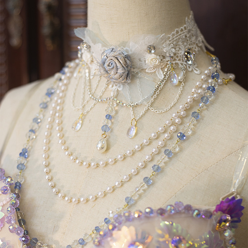 Japon Orijinal Ağır Muhteşem E - Crystal Choker Necklace incelemesi ve fiyatı
